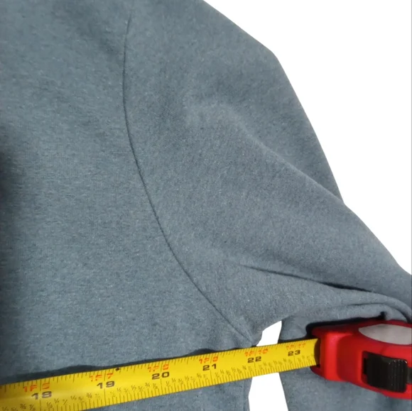 Patagonia Navy Logo Pullover Hoodie Kangaroo Pocket Casual Sweatshirt Sz Medium - Picture 4 of 7